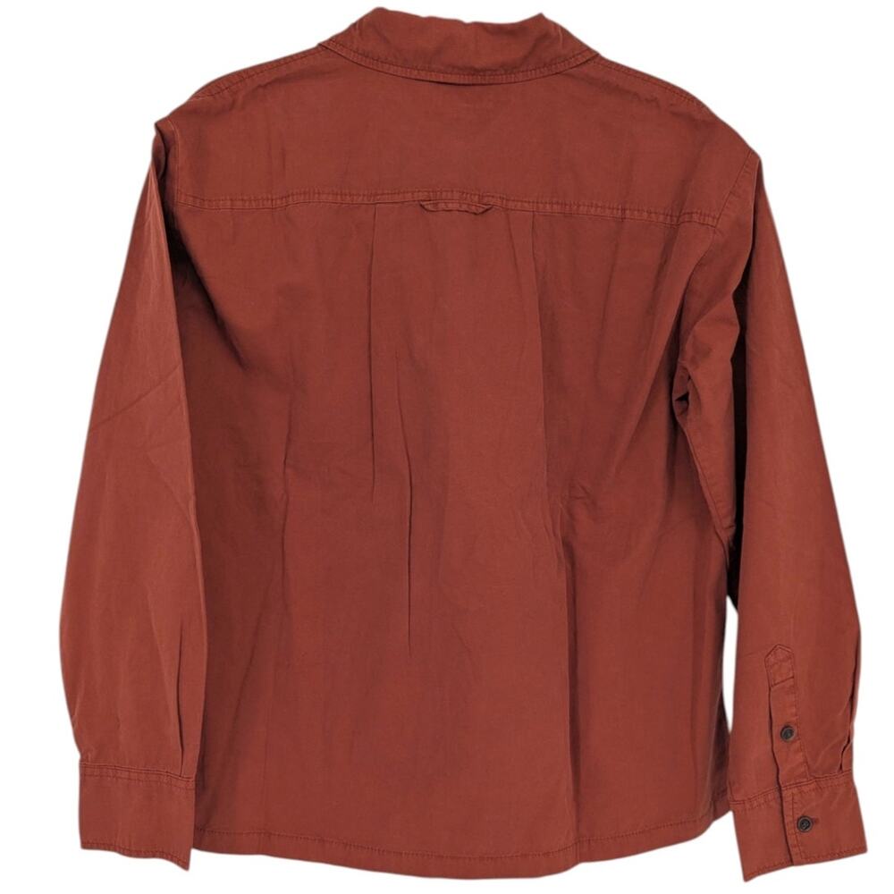 Banana Republic Rust Brown Cotton Popover Shirt Size Small NWT - Picture 4 of 5